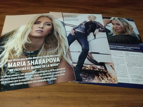 (o155) Maria Sharapova * Clippings Revista 3 Pgs * 2012