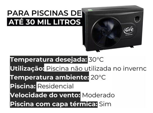 Trocador De Calor Aquecedor Piscina Gre 8 Inverter 30mil