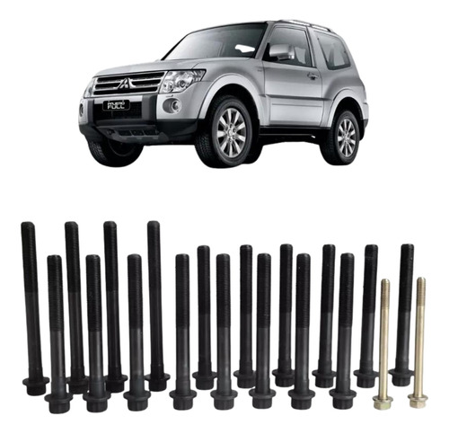 Parafuso Cabecote ( Jogo ) Mitsubishi Pajero Motor 2.8 4m40