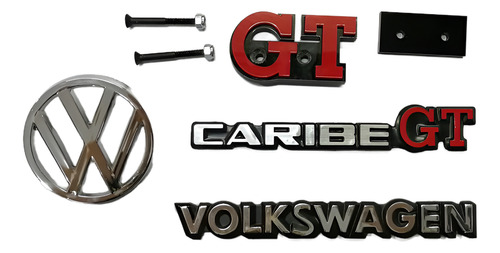 Juego De Emblemas Vw Caribe Gt 81-87 Son 4 Piezas Mk1