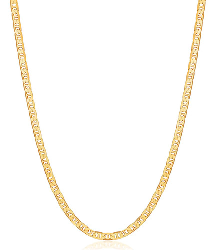 Barzel Collar De Cadena De Oro Para Mujer, Chapado En Oro De