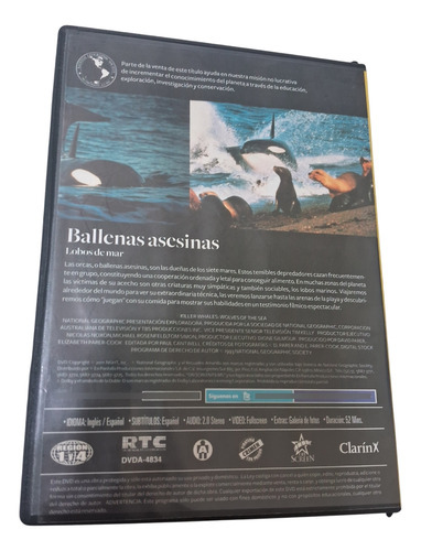 Ballenas Asesinas National Geographic Dvd + Fascículo