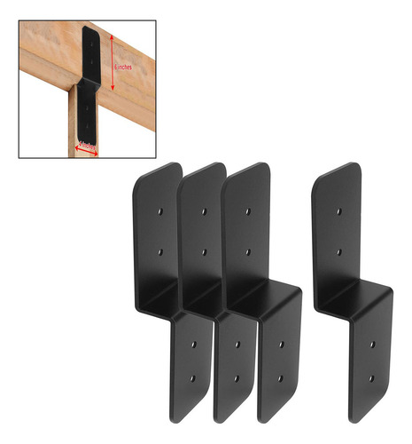 Yo 4 Soportes Z De, Soportes De Poste, Fijación De Metal