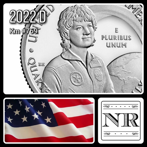 Estados Unidos - 25 Cents - Año 2022 D - Sally Ride