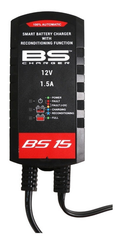Cargador Mantenedor BS Battery BS15 Moto Ba 15 12v 1.5a Inteligente