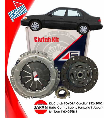 Kit Clutch Toyota Corolla Baby Camry Sapito Pantalla 94-02 J