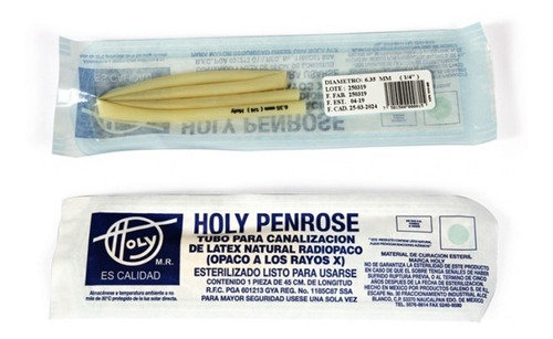 Tubo Penrose Para Canalización De Látex Natural Holy C/10