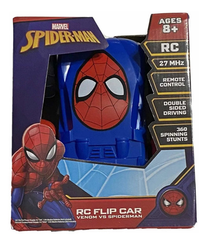 Spiderman Venom Carro A Control Remoto Flip Car Reversible