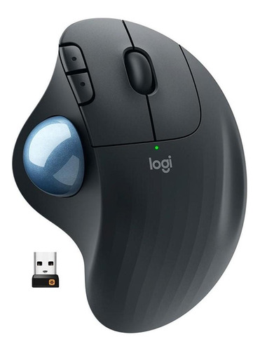 Mouse Sem Fio Logitech Trackball Ergo M575 Preto