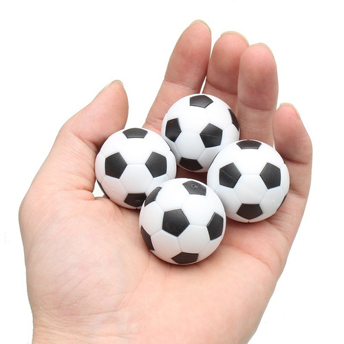 Set De 4 Pelotas Para Futbolito Tipo Balón Clasico 36mm!!