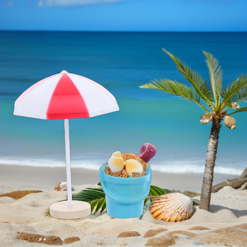 13 Piezas De Accesorios De Playa En Miniatura: Playa De Resi