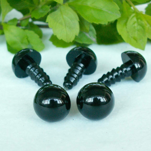 9 Mm Negro Ojo Plastico Seguridad 10 Pares