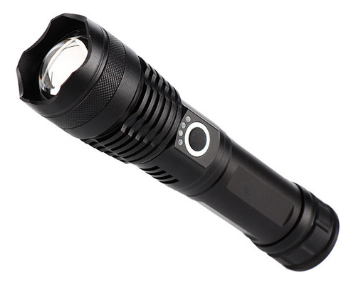 Lanterna Recarregável Usb Portátil P50 De Alto Brilho