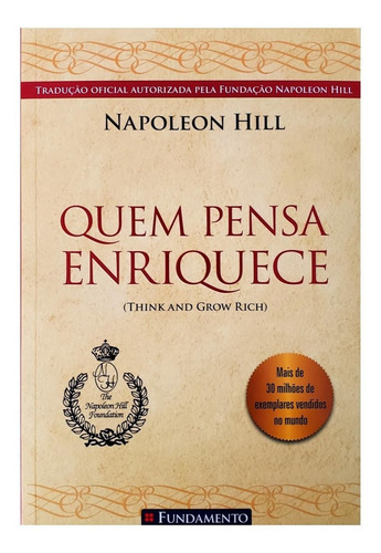 Imagem 1 de 3 de Livro Quem Pensa Enriquece - Napoleon Hill