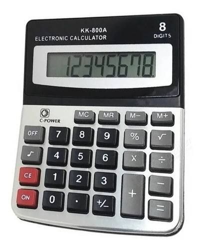 Calculadora Escritorio 8 Digitos Grandes Cubierta Con Sonido