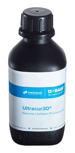 Imagem 1 de 7 de Resina Alto Impacto Ultracur3d Basf St 45 B Preta 1kg