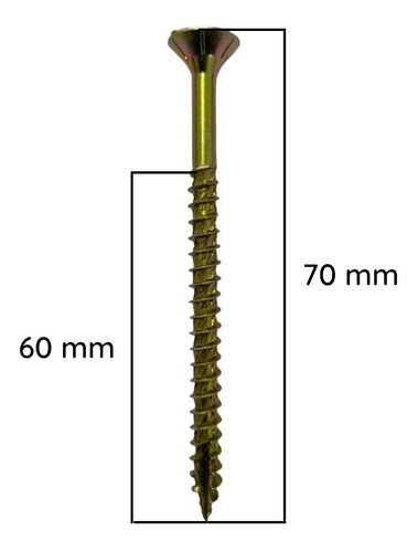 Imagen 3 de 10 de Tornillo Turbo 10(5) X 70/60 X 100 Und