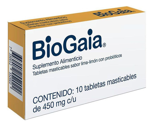 Biogaia Suplemento Alimenticio Tabletas Masticables 10tab