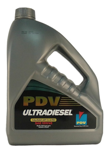 Pdv Ultradiesel Mineral Aceite De Motor Sae-15w-40 Api D ...