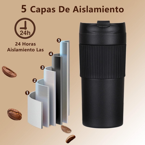 Taza French Press, Botella De Café Termo Con