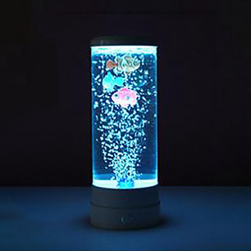 Mini Lámpara Led De De Peces Con Burbujas, Blanco