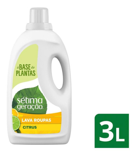 Lava-roupas Líquido Sétima Geração Citrus 3l