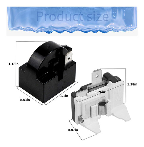 Relé De Arranque Ptc Qp2-4.7/4r7 Refrigerador De 4 Piezas Y
