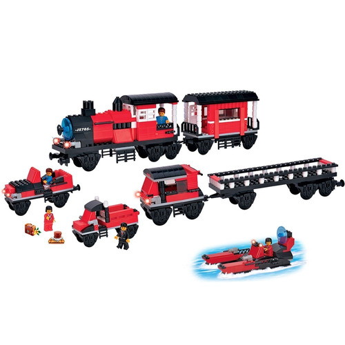 Bloco De Montar 5 Em 1 Trem Expresso 335 Pçs Xalingo - Lego 