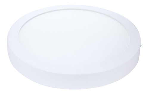 Imagem 2 de 5 de Painel Plafon Luminária Led Branco 24w Sobrepor Redondo 30cm