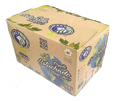 Popotes Biodegradables Estuchados 26 Cm 500 Piezas
