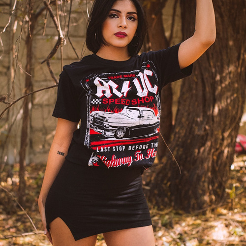 Imagen 5 de 8 de Camiseta Acdc Highway To Hell Rock Activity