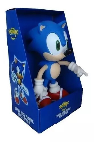 Boneco Sonic shadow 23cm sonic collection articulado preto jogo