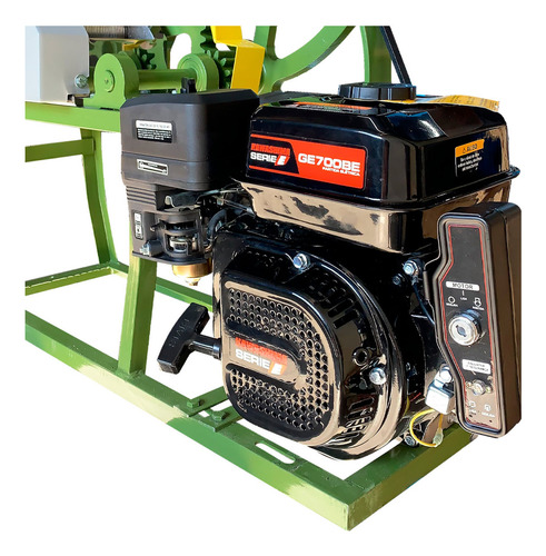 Engenho De Cana A Gasolina Partida Elétrica 7hp Rolo De Inox