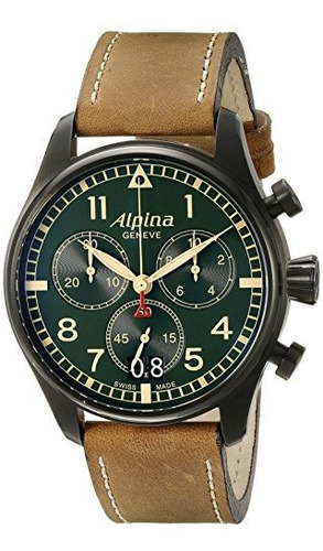 Alpina Hombres Al372gr4fbs6 Startimer Pilot Chronograph Big