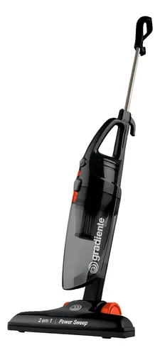 Aspirador De Pó Elétrico Gradiente Vertical 2 Em 1 1200w Cor Pret...
