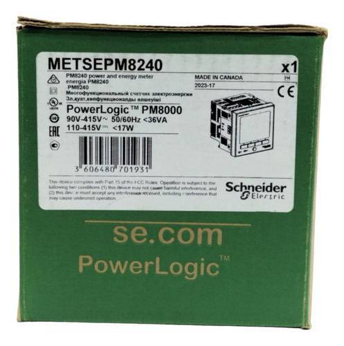 Schneider Metsepm8240 Power Logic