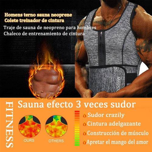 Cintura Gorda Modeladora Cinturón Masculino Sauna