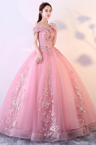 vestido de 15 anos rosa