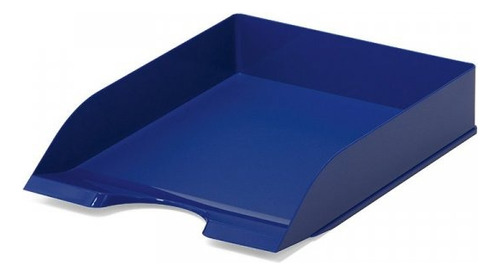 Bandeja Organizador Plastico Apilable A4 Beige/azul/negro 