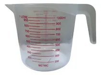 Comprar Jarra Plástica Medidora De 1 Litro Onzas Cocina Repostería