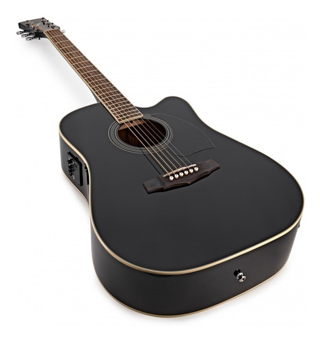 Ibanez Guitarra Texana Electroacústica Pf15ece Bk