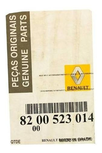 Cinto Traseiro Central Renault Megane 2008 Original -