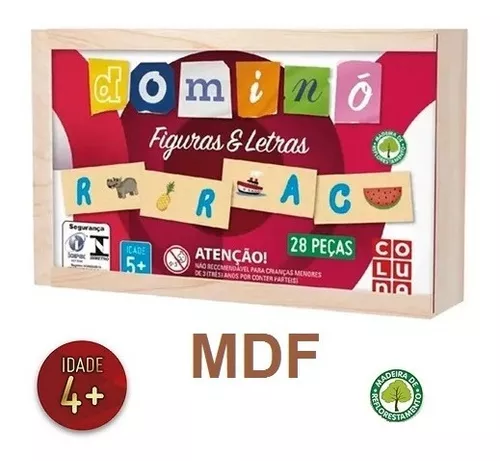 Jogo de tabuleiro Infantil Ludo em Madeira MDF - Coluna - Jogos de