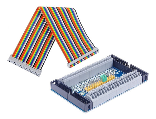 Tarjeta Expansión Gpio Bornes Cable Plano Raspberry [ Max ]