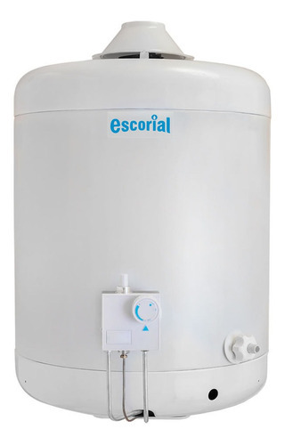 Termotanque Escorial 45lts Conexion Superior Multigas Color Blanco