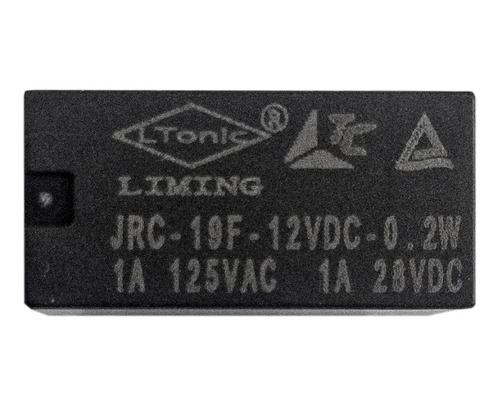 Rele 2 Contatos 12v 8 Pinos 1a Jrc-19 - Kit 100 Peças