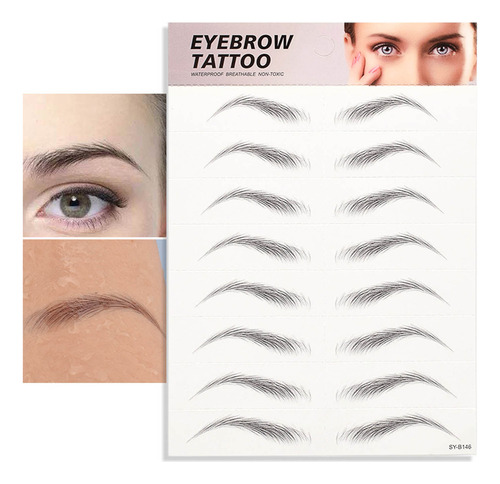 Sh Pegatinas De Tatuaje De Cejas En 3d Para Maquillaje