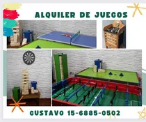 Comprar Alquiler Metegol Tejo Mini Ping Pong Sapo Pool Jenga Gigante