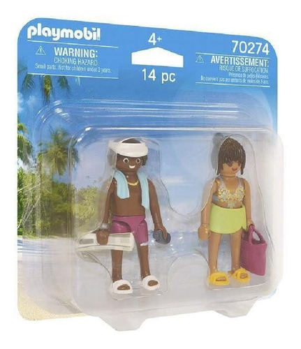 Playmobil - Pack 2 Figuras Casal De Férias Acessórios 70274