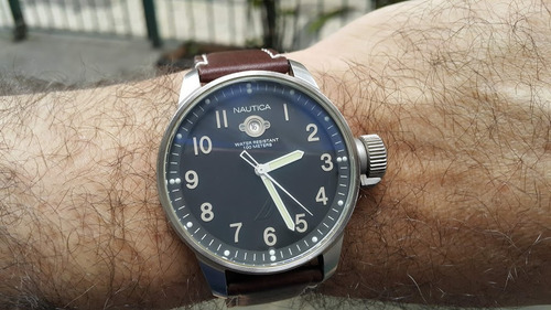 Relógio Nautica Militar A09595 Preto 2 Pulseiras
